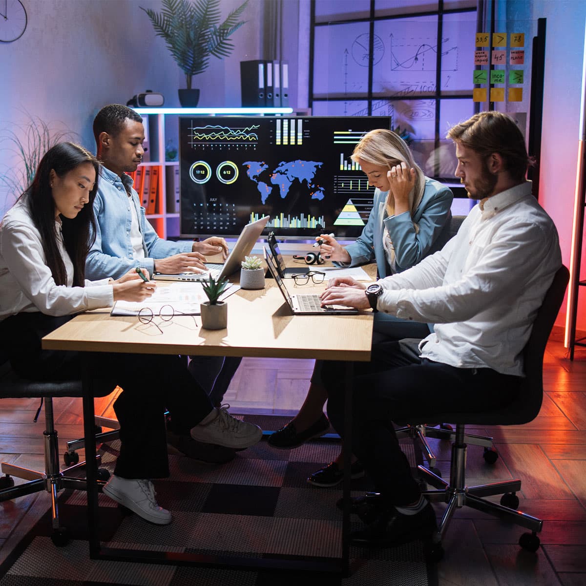 VATRIX Board display installation for real-time performance visibility